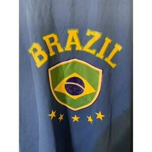 New Brazil‎ Futbol Soccer Club Team Jersey GOL Blue Yellow Men’s Sz S T Shirt